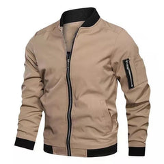 Men's Military-Style Bomber Jacket - Stylish And Functional For Everyday Wear