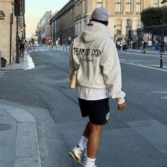 Oversized Hoodie with Bold Back Print for Urban Style