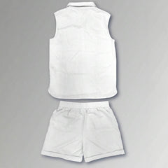 Stylish Sleeveless Linen Set for Men - Perfect for Summer Outings