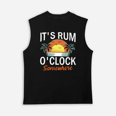 Tropical Sunrise Graphic Tank Top for Men - Perfect for Summer Vacations