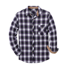 Classic Plaid Long Sleeve Shirt For Men - Stylish And Comfortable Design