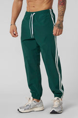 Men's Athletic Jogger Pants with Striped Design and Comfortable Fit
