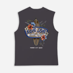 Surf-Inspired Graphic Tank Top for Summer Beach Adventures