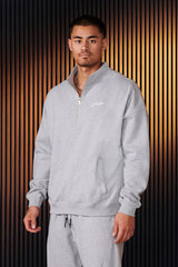 Stylish Half-Zip Sweatshirt for Men - Perfect for Casual and Sporty Looks