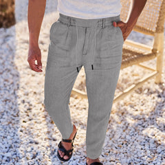 Men's Casual Drawstring Trousers - Perfect for Summer Outdoors