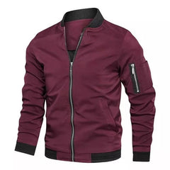 Men's Military-Style Bomber Jacket - Stylish And Functional For Everyday Wear