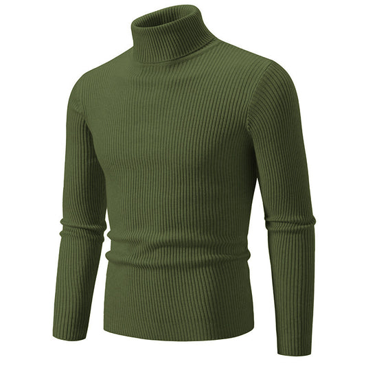 Men's Turtleneck Solid Color Sweater 40059462X