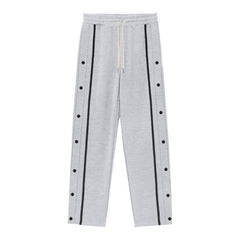 Stylish Side-Button Sweatpants for Men - Perfect for Casual and Sporty Looks