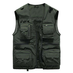 Men's Multi-pocket Outdoor Quick-drying Vest 96825875M