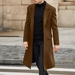 Men's Classic Longline Trench Coat - Stylish and Versatile for All Seasons