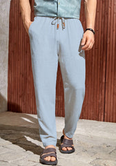 Stylish Drawstring Waist Trousers for Men - Perfect for Casual and Outdoor Activities