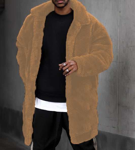 Stylish Faux Fur Coat for Men - Perfect for Winter Outfits