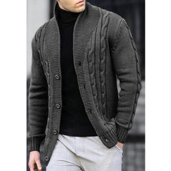 Men's Cable Knit Cardigan Sweater - Stylish and Versatile for Everyday Wear