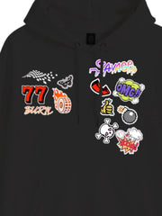 Trendy Graphic Hoodie with Bold Pop Art Design for Casual Wear