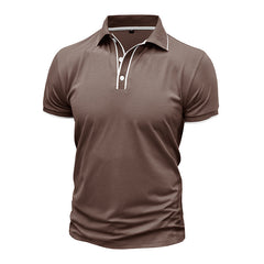 Men's Stylish Olive Green Polo Shirt - Perfect for Casual and Formal Occasions