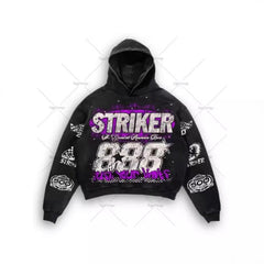 Striker Graphic Hoodie - Perfect for Racing Enthusiasts and Casual Wear