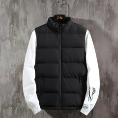 Men's Quilted Puffer Vest - Stylish and Warm Winter Outerwear for Everyday Use