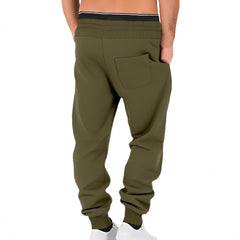 Men's Casual Jogger Pants with Adjustable Drawstring and Side Pockets