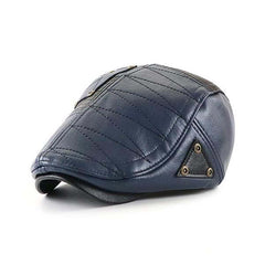 MEN'S PATCHWORK LEATHER HAT
