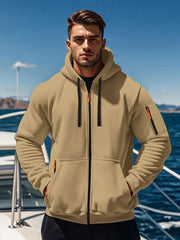 Stylish Men's Hoodie with Neon Accents for Outdoor Adventures
