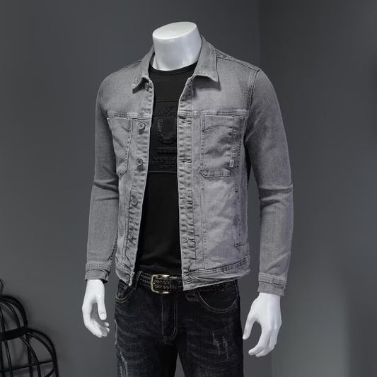 Stylish Men's Denim Jacket - Perfect For Casual And Outdoor Wear