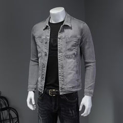 Stylish Men's Denim Jacket - Perfect For Casual And Outdoor Wear