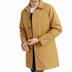 Stylish Men's Long Trench Coat for Modern Gentlemen