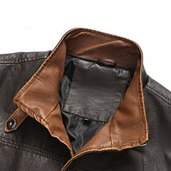2025 MEN'S VINTAGE DOUBLE LAYER COLLAR LAPEL LEATHER VEST