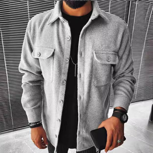 Stylish Corduroy Shirt Jacket for Men - Perfect for Casual and Semi-Formal Occasions