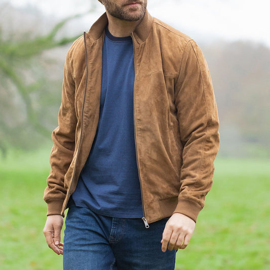 Stylish Men's Bomber Jacket For Casual And Outdoor Wear