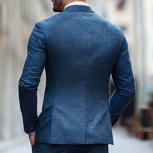 Men's Spring And Autumn Comfortable Two-Button Blazer MTA0715D8U