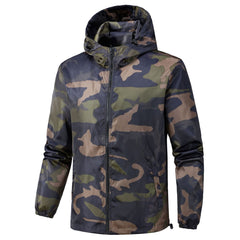 Camouflage Hooded Jacket For Men - Perfect For Outdoor Adventures