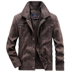 Stylish Men's Jacket with Multiple Pockets and Classic Design for All-Season Wear