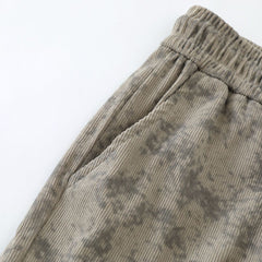 Camouflage Cargo Pants with Adjustable Drawstring Waist