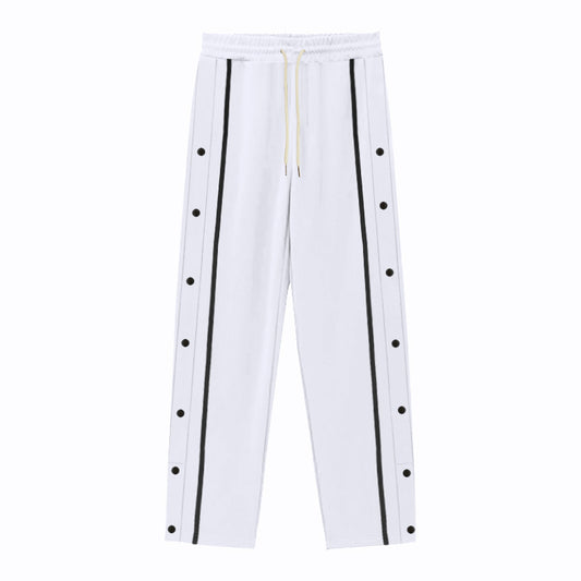 Stylish Side-Button Sweatpants for Men - Perfect for Casual and Sporty Looks