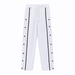 Stylish Side-Button Sweatpants for Men - Perfect for Casual and Sporty Looks
