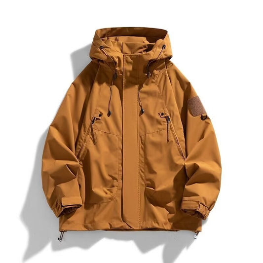 Stylish Waterproof Outdoor Jacket For Men - Perfect For All-Weather Adventures