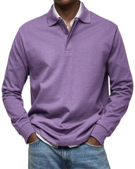 Men's Long Sleeve Polo Shirt - Classic Fit For Casual And Smart-Casual Occasions