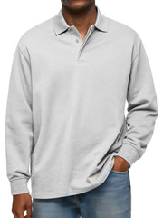 Men's Classic Long Sleeve Polo Shirt - Stylish And Comfortable For Everyday Wear