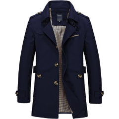 Stylish Men's Trench Coat - Perfect For Casual And Formal Wear