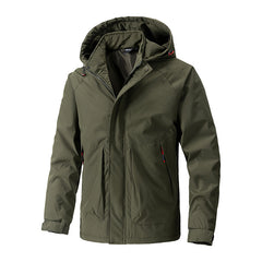 Men's Waterproof Hooded Jacket for Outdoor Adventures