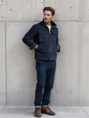 Olive Green Utility Jacket with Casual Elegance for Men