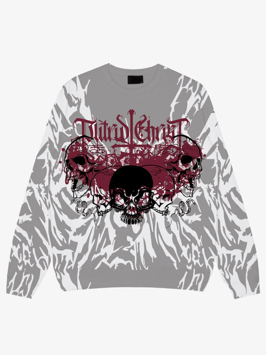 Skull and Snake Graphic Sweatshirt