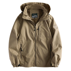 Men's Outdoor Hooded Jacket - Perfect for Hiking and Casual Wear