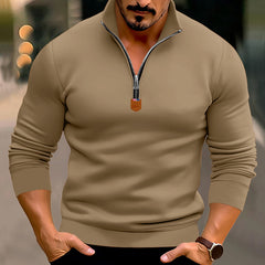 Men's Stylish Half-Zip Pullover for Casual and Sporty Looks