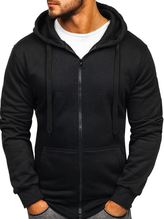 Men's Stylish Zip-Up Hoodie - Perfect for Casual and Sporty Looks
