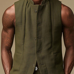 Men's Simple And Stylish Slim Vest MTA3152C0P