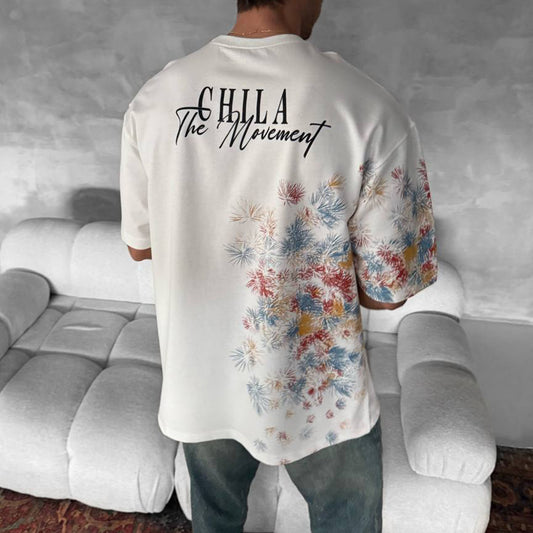 Stylish White T-Shirt with Unique Sleeve Design for Casual Wear