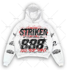 Striker Graphic Hoodie - Perfect for Racing Enthusiasts and Casual Wear
