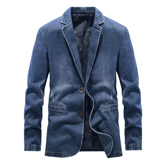 Stylish Denim Blazer for Men - Perfect for Casual and Semi-Formal Occasions